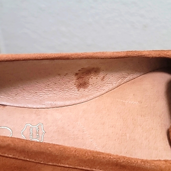 ALDO SUECE WOMEN'S FLAT LOAFERS WITH GOLD DETAILS AROUND THE SHOES IN BROWN SZ 7 - Picture 9 of 14